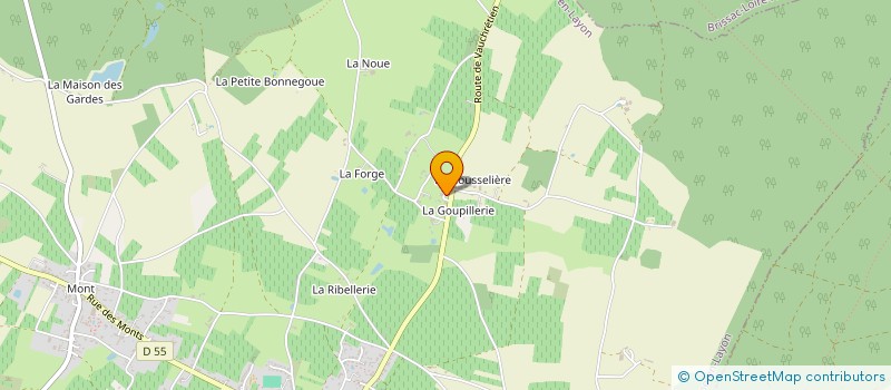 localisation de l'entreprise EARL DE LA HOUSSELIERE à BELLEVIGNE-EN-LAYON