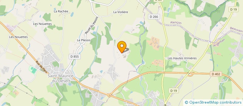 localisation de l'entreprise EARL DE LA HUSSAYE à LE GRAIS