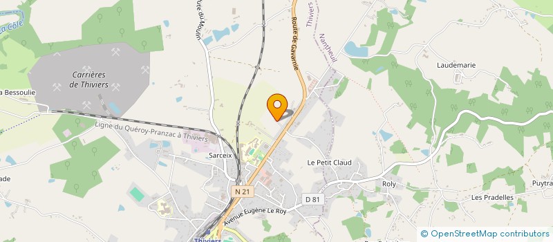 localisation de l'entreprise EARL DE LA JALASIE  NANTHEUIL