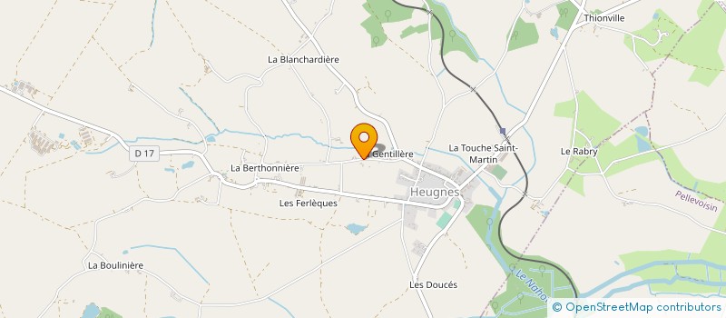localisation de l'entreprise EARL DE LA JALOUSIE à HEUGNES