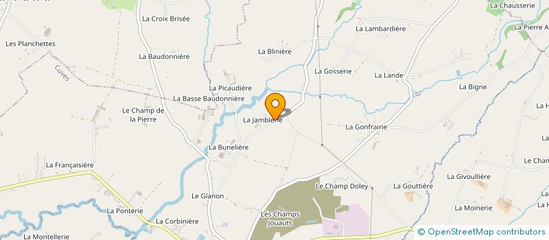 localisation de l'entreprise EARL DE LA JAMBLERIE à CUVES