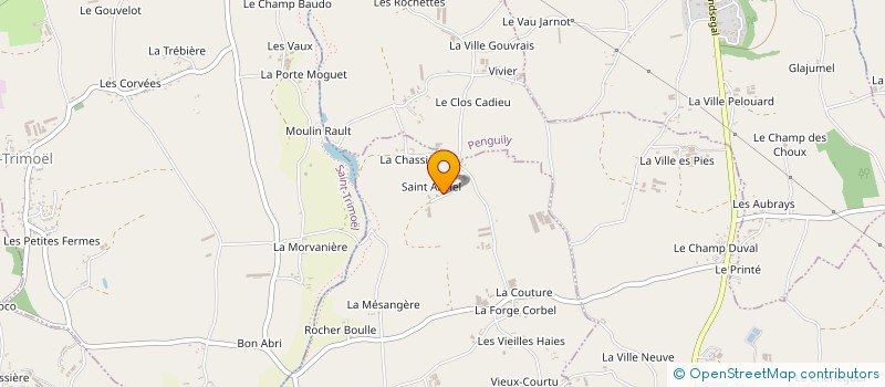 localisation de l'entreprise EARL DE LA JAUTIERE  SAINT-GLEN