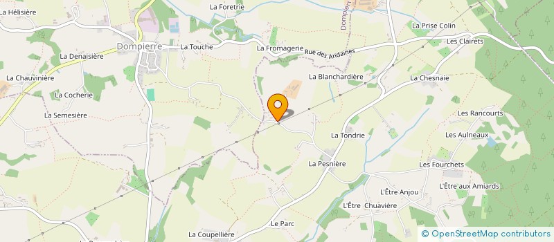 localisation de l'entreprise EARL DE LA JOUYERE à CHAMPSECRET
