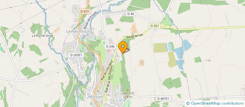 localisation de l'entreprise EARL DE LA LANDE à MORTAIN-BOCAGE