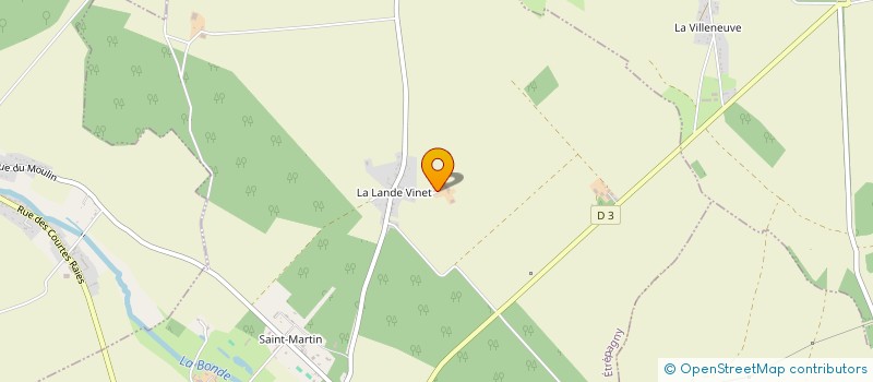 localisation de l'entreprise EARL DE LA LANDE VINAY à ETREPAGNY