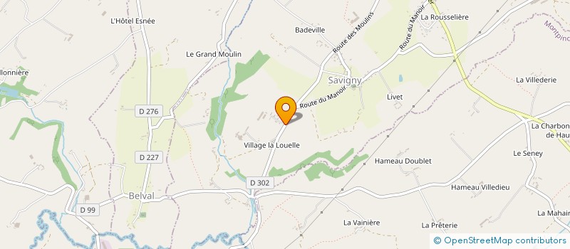 localisation de l'entreprise EARL DE LA LANDERIE à SAVIGNY