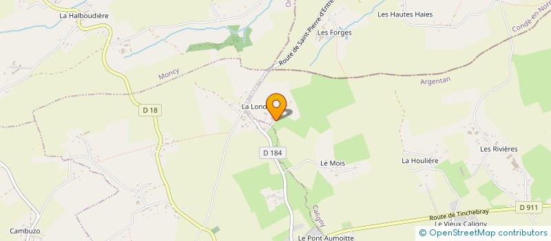 localisation de l'entreprise EARL DE LA LONDE à CALIGNY
