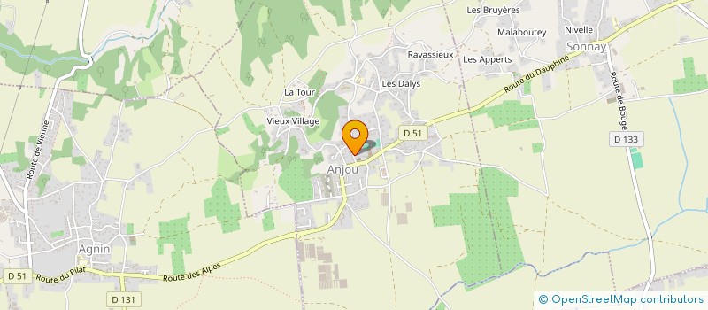 localisation de l'entreprise EARL DE LA LOUVATIERE  ANJOU