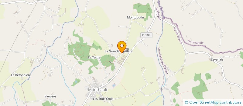 localisation de l'entreprise EARL DE LA LOUVIERE à MONTHAULT