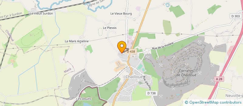 localisation de l'entreprise EARL DE LA LOUVIGNIERE à CHAILLOUE
