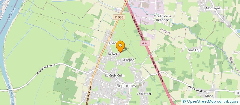 localisation de l'entreprise EARL DE LA LYE à REPLONGES