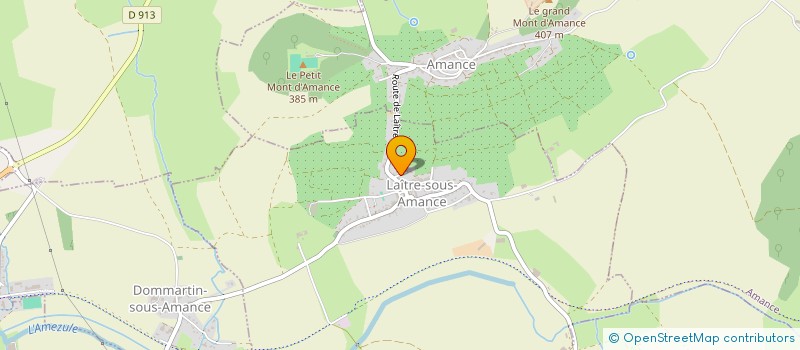 localisation de l'entreprise EARL DE LA MADELEINE  LAITRE-SOUS-AMANCE