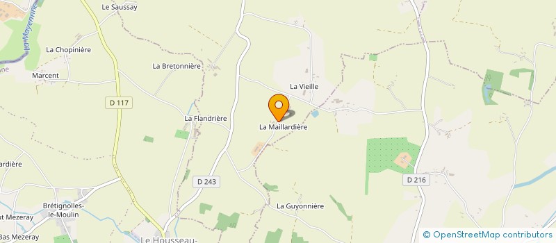 localisation de l'entreprise EARL DE LA MAILLARDIERE à RENNES-EN-GRENOUILLES