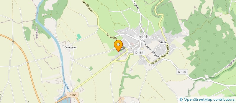 localisation de l'entreprise EARL DE LA MAILLE  LAMOTHE