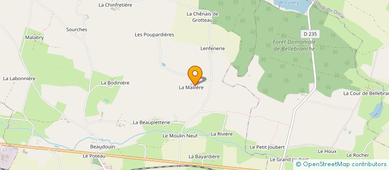 localisation de l'entreprise EARL DE LA MAILLERE à BOUERE