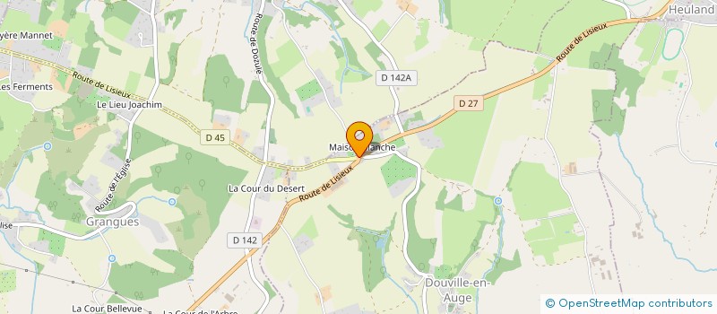 localisation de l'entreprise EARL DE LA MAISON BLANCHE à DOUVILLE-EN-AUGE