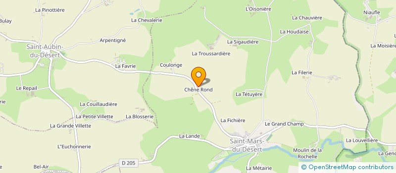 localisation de l'entreprise EARL DE LA MAISON NEUVE à SAINT-MARS-DU-DESERT