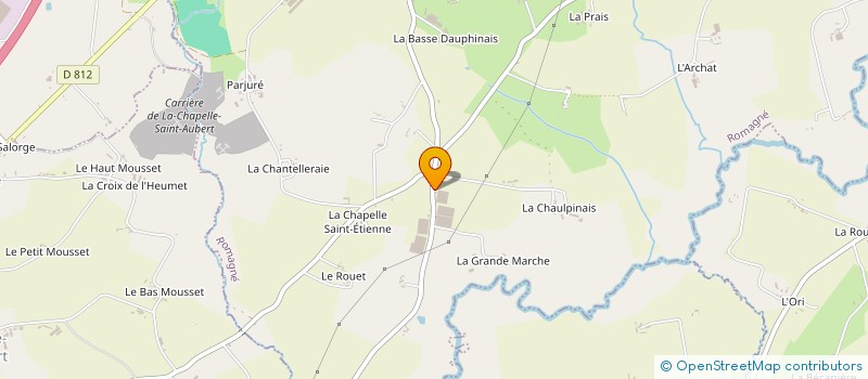 localisation de l'entreprise EARL DE LA MARCHE  ROMAGNE