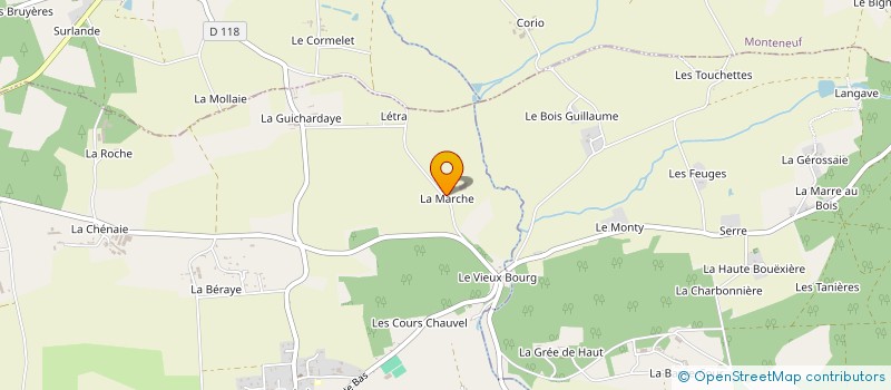 localisation de l'entreprise EARL DE LA MARCHE  TREAL