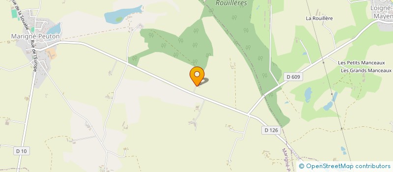 localisation de l'entreprise EARL DE LA MARE  MARIGNE-PEUTON