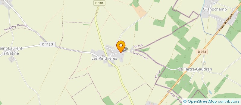 localisation de l'entreprise EARL DE LA MARE-GARREAU à LES PINTHIERES