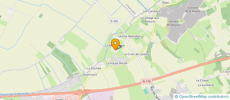 localisation de l'entreprise EARL DE LA MARMINERIE à BAGUER-PICAN