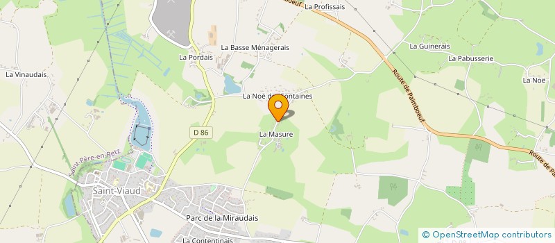 localisation de l'entreprise EARL DE LA MASURE à SAINT-VIAUD