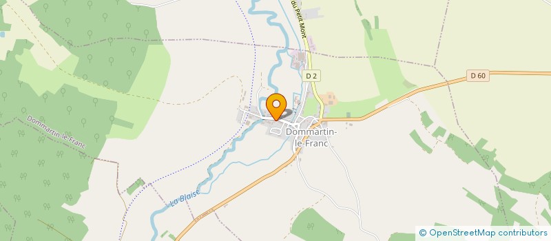 localisation de l'entreprise EARL DE LA MAUGERE à DOMMARTIN-LE-FRANC
