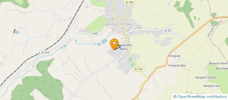 localisation de l'entreprise EARL DE LA MESANGE  MONBALEN