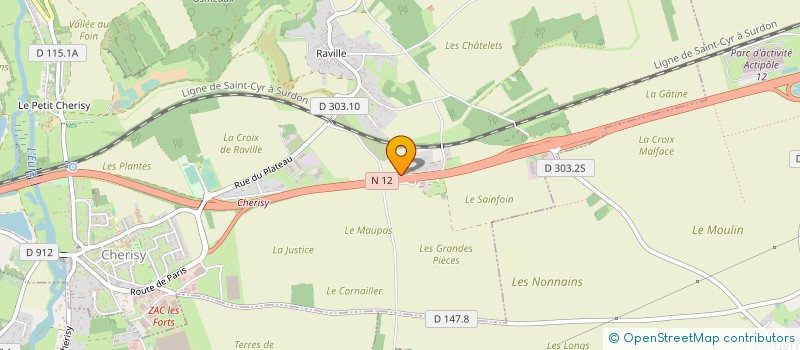 localisation de l'entreprise EARL DE LA MESANGERE DE CHERISY à CHERISY