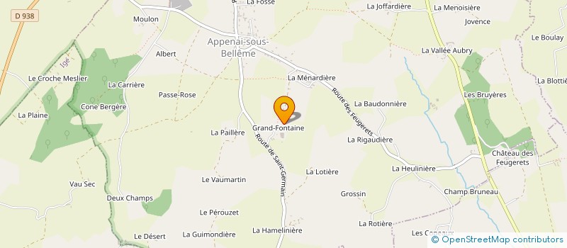localisation de l'entreprise EARL DE LA METAIRIE à SAINT-FULGENT-DES-ORMES