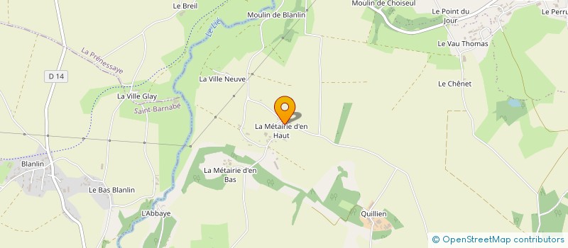 localisation de l'entreprise EARL DE LA METAIRIE D'EN BAS à PLEMET