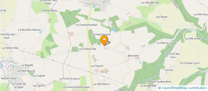 localisation de l'entreprise EARL DE LA METAIRIE DU BOURG à SAINT-GLEN