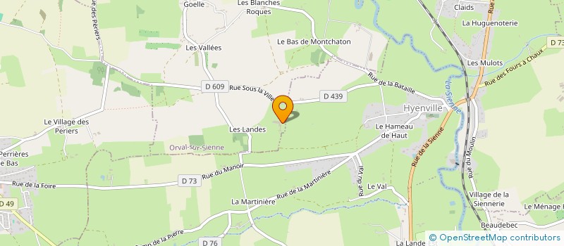 localisation de l'entreprise EARL DE LA MICHOTIERE à ORVAL SUR SIENNE