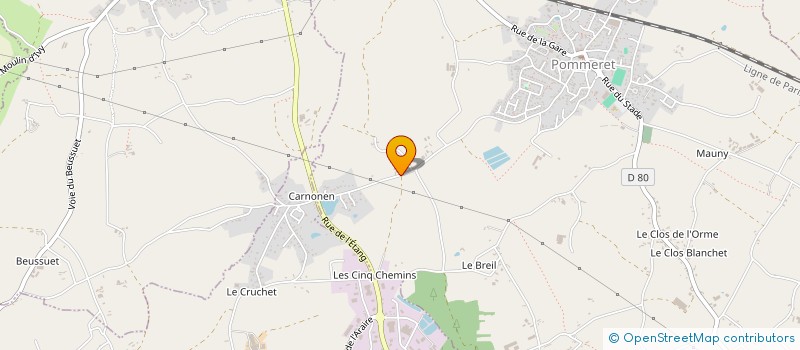 localisation de l'entreprise EARL DE LA MIGNONNAIS à POMMERET