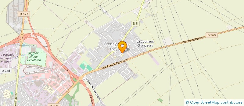 localisation de l'entreprise EARL DE LA MILLONNE à CRENEY-PRES-TROYES