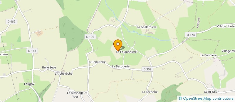 localisation de l'entreprise EARL DE LA MOINERIE à LE GRIPPON