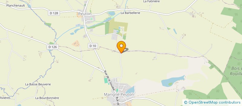 localisation de l'entreprise EARL DE LA MONITAIS  MARIGNE-PEUTON