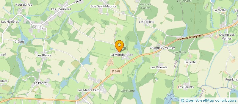 localisation de l'entreprise EARL DE LA MONTBERTIERE à LE FAY