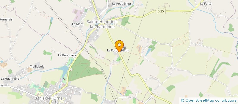 localisation de l'entreprise EARL DE LA MORINEE à ATHIS-VAL DE ROUVRE