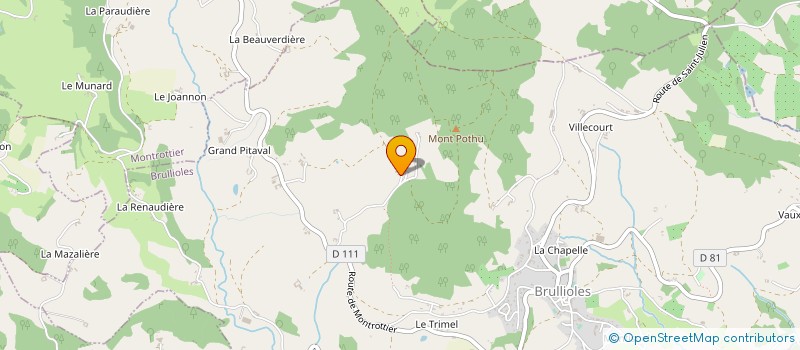 localisation de l'entreprise EARL DE LA MORONNIERE à COURZIEU