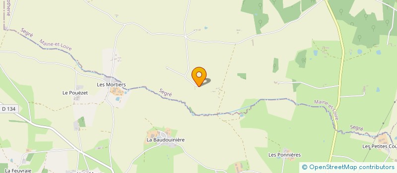 localisation de l'entreprise EARL DE LA MORTRAIE à VALLONS-DE-L'ERDRE