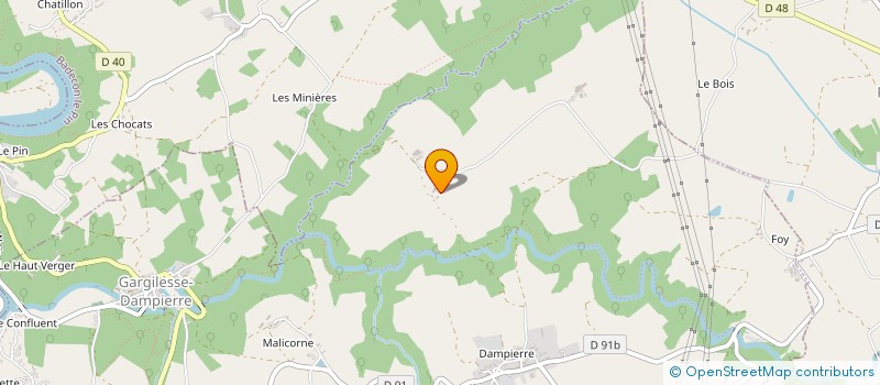 localisation de l'entreprise EARL DE LA MOTHE à GARGILESSE-DAMPIERRE