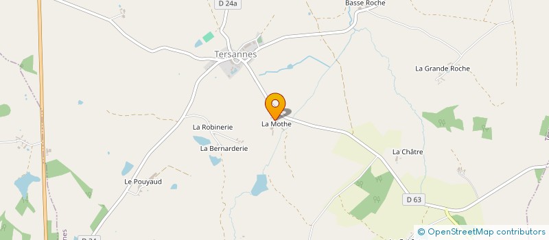 localisation de l'entreprise EARL DE LA MOTHE à TERSANNES