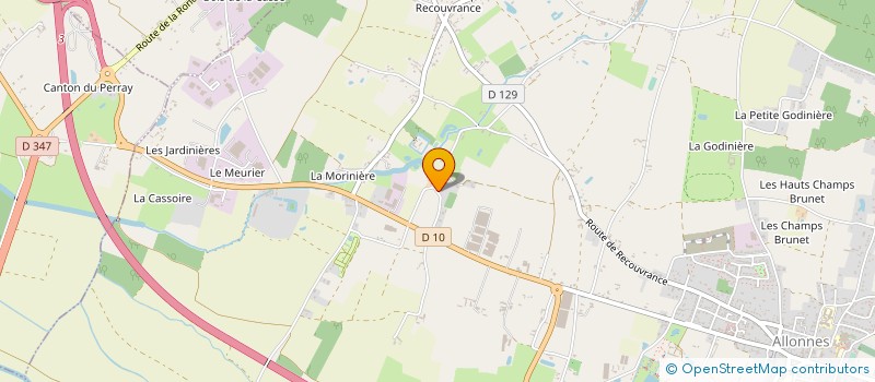 localisation de l'entreprise EARL DE LA MOTTE à ALLONNES