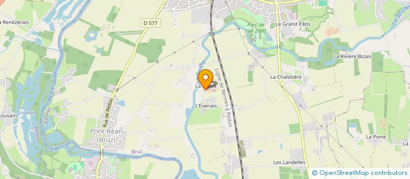 localisation de l'entreprise EARL DE LA MOTTE  BRUZ