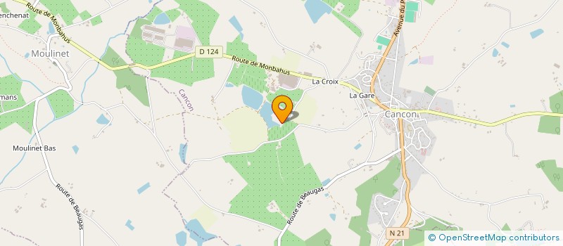 localisation de l'entreprise EARL DE LA MOUTHE BASSE à SAINT-MAURICE-DE-LESTAPEL