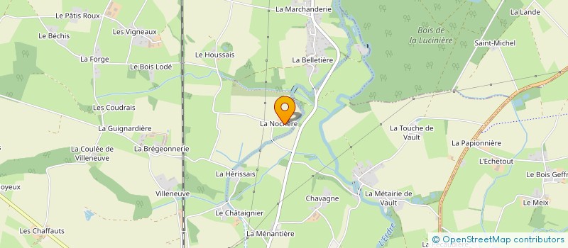 localisation de l'entreprise EARL DE LA NOCHERE à NORT-SUR-ERDRE