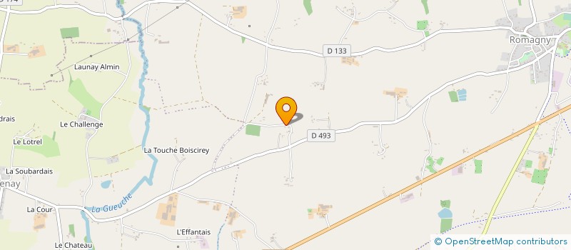 localisation de l'entreprise EARL DE LA NOE à ROMAGNY FONTENAY