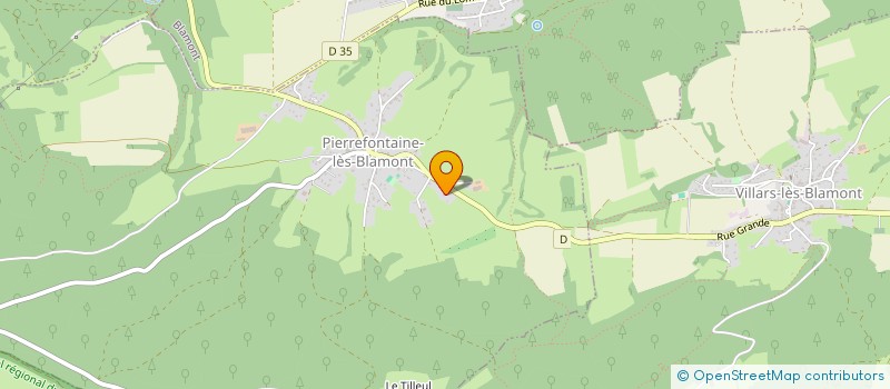 localisation de l'entreprise EARL DE LA NOIRE COMBE VALZER à PIERREFONTAINE-LES-BLAMONT